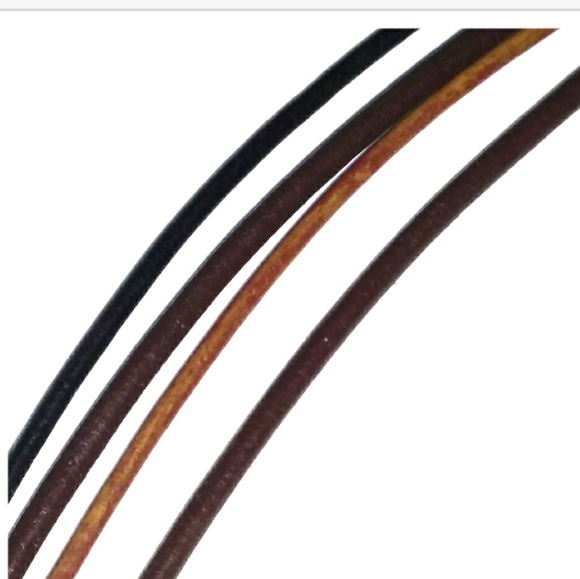 SILPADA Blue Jade Genuine Leather Sterling Silver Slide Pendant Necklace *SALE* - Picture 7 of 8